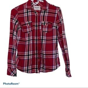 Aeropostale plaid long sleeve  shirt Sz S